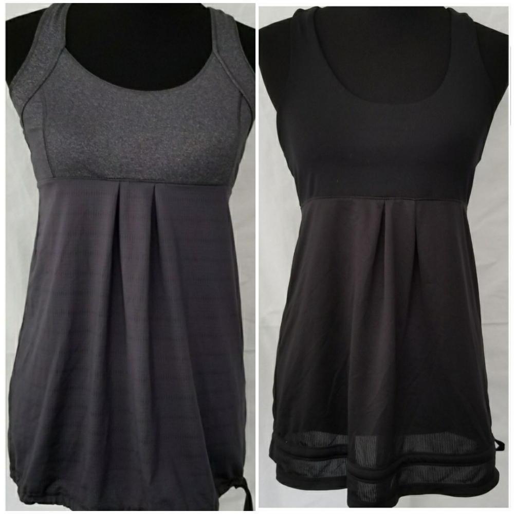 2 pieces - Activewear Loose Fit Drawstring Tops